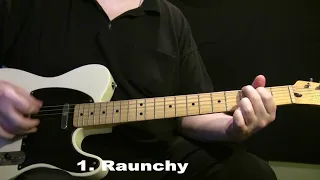 Raunchy Guitar Lesson Demo + Backing Track - The Ventures