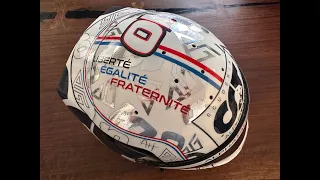 Painting a Replica of Pierre Gasly's 2022 French Grand Prix Helmet