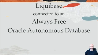 Liquibase connected to an Always Free Oracle Cloud Database