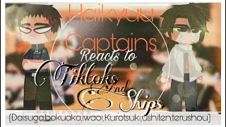 -haikyuu captains react to tiktoks and ships-//ships in dis//cringe//•Sanji•