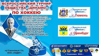 Кубок Динамо . Тюмень - Оренбург .  Ульяновск 26.04.2024.