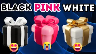 Choose Your Gift...! 🎁 Pink, Black or White 💗🖤💙