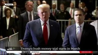 Trump's hush money trial set for March 2024