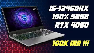 2024 Lenovo LOQ with 13450HX 100% sRGB RTX 4060 at 100k INR !! Lenovo LOQ 4060 vs Asus TUF 4060 🔥