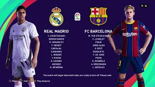 REAL MADRID vs BARCELONA -  Online Divisions  - eFootball PES 2021 SEASON UPDATE