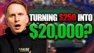 Bencb Turning $250 into $20,000?! | Poker Highlights