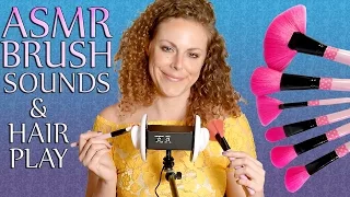 ASMR Brushing |  No Talking, Scalp Massage, Skin Brushing, Hair Play, Blowing, Ear Blowing