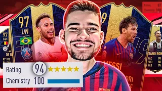 194 DRAFT COM MESSI 99 + NEYMAR 97?! FIFA 19 Ultimate Team