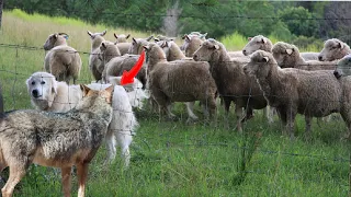 Brave Shepherd dog rescues lamb from wolf's jaw!!!