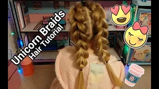 Unicorn Braids!! Easy How To Hair Tutorial!!