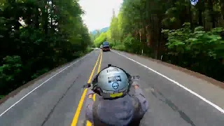 Timewarp of Bear's ride from Bend to Eugene, Oregon. Full Video.