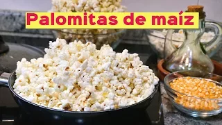 Palomitas de maíz a  la sartén y microondas (dulces y saladas)