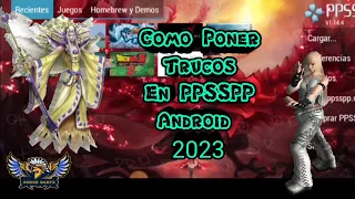 APRENDE A PONER CHEATS O TRUCOS EN PPSSPP PARA [ANDROID] [NO ROOT] 2023