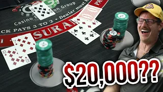 $20,000+ BLACKJACK RUN - David vs. Timmy