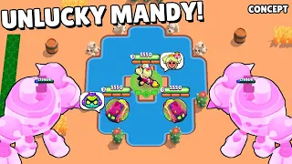 *MOST* UNLUCKY MANDY! 😭 in Brawl Stars Glitches & Funny Moments & Fails | #47