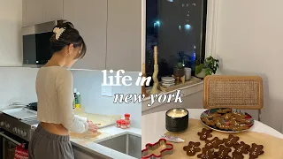 LIFE IN NYC | winter nights in, holiday shopping stress, errands in the city