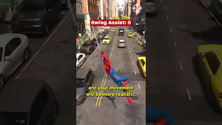 Spider-Man 2's Swing Steering Assistance: Do you want to swing fast or realistically? #spiderman2ps5