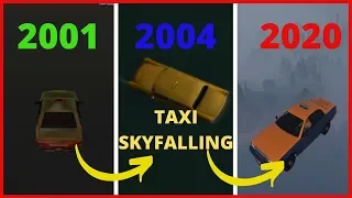 Evolution of Falling from SKY in a TAXI in GTA Games (2001-2020) | GTA Evolution