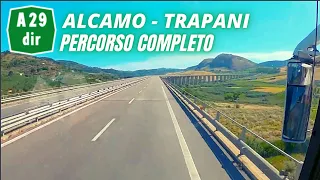 Autostrada A29 dir ALCAMO-TRAPANI | PERCORSO COMPLETO con inviaggioconAle