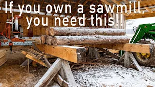 How I built a log deck for my sawmill.