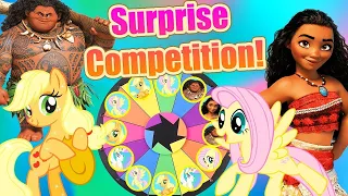 Moana & My Little Pony Spin the Wheel and Punch Out Game Surprise Unboxing! W/ Twilight Sparkle