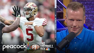 Trey Lance still is ‘work in progress’ alongside Sam Darnold | Pro Football Talk | NFL on NBC