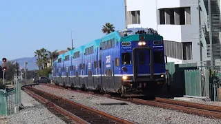 02/22/2021 Railfanning Oceanside Feat. New looks on Coaster, Metrolink, Surfliners & More!