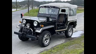 83571 1991-Dec Mitsubishi JEEP J53 Diesel Turbo PTO winch 4 speed HI-Low, nice original condition!!