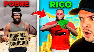 PASSEI de POBRE a BILIONÁRIO NO GTA 5!!😱 (MODS)