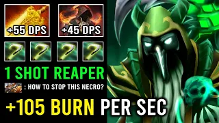 ULTIMATE +105 BURN PER SEC 1 Shot Reaper Necrophos with Infinite HP Regen Dota 2