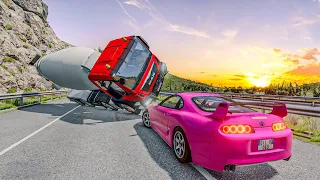 High Speed Traffic Car Crashes - BeamNG Drive | CRASH EXPERIMENT