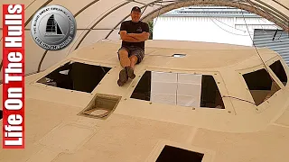 Matching the Deck with the Hull - Catamaran Build from Scratch Ep196