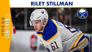 "I'm A Competitor" | Buffalo Sabres Defenseman Riley Stillman Records Six Hits In Debut