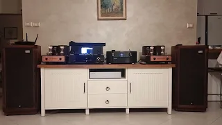 New Audio Frontiers 845, Tannoy Turnberry, Streamer Cocktail x45pro, Marantz sr7009 as pre.