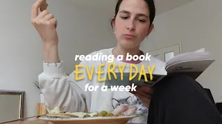 i read a book every DAY for a WEEK