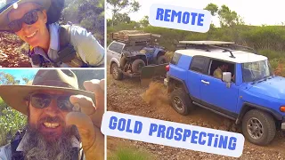 Detecting for gold nuggets in the Pilbara Goldfields of Western Australia