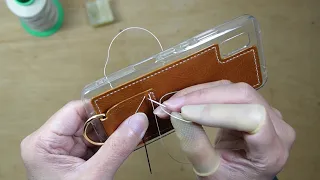 Smartphone case [Leather craft]　スマホケース[レザークラフト] AQUOS wish2 SH-51C (Android)