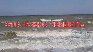 Должанская коса, виндсерфинг с парашютом в шторм.Dolgan spit,Windsurfing with a parachute in a storm