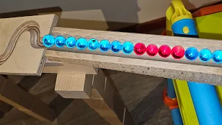 Marble Run Race ASMR☆HABA Slope & wooden & Haribo Gold Bear Gummy 27#