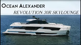 $12.7M - Ocean Alexander 30R Skylounge Luxury Superyacht Walkthrough