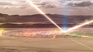 Burning Man 2014 Time-Lapse Seen From Mountain Top: Galaxy in the Dust by Jason Phipps