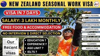 New Zealand Seasonal Work Visa 2024 || New Zealand  visa || Abroad Job Wala || #ajw #newzealand