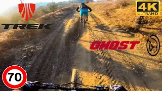 Ghost vs Trek hardtrail fast ride - Gopro Hero 7 Black