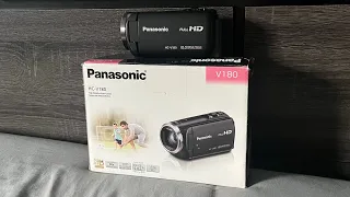 I GOT MY NEW CAMCORDER!!!! - Panasonic HC-V180K Unboxing & Video Test