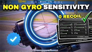 Pubg sensitivity settings no gyro ✅new zero recoil non gyro sensitivity,copy & use✔️