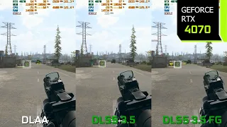 Call of Duty Warzone 3 | RTX 4070 1440p DLAA vs DLSS 3.5 vs DLSS 3.5 Frame Generation Comparison