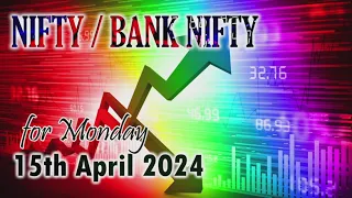 15th April 2024  Nifty Banknifty levels pivot for tomorrow Stock market today MIRIYALA SRIRAM