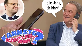 Telefonjoker! Armin Laschet ruft Jens Spahn an! | Kannste Kanzleramt? | Bundestagswahl 2021 | SAT.1