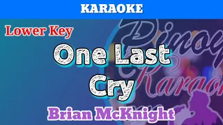 One Last Cry by Brian McKnight (Karaoke : Lower Key)