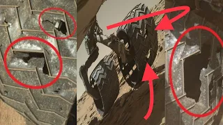 Nasa Mars Rover Wheels Captures with Big Holes  on MARS